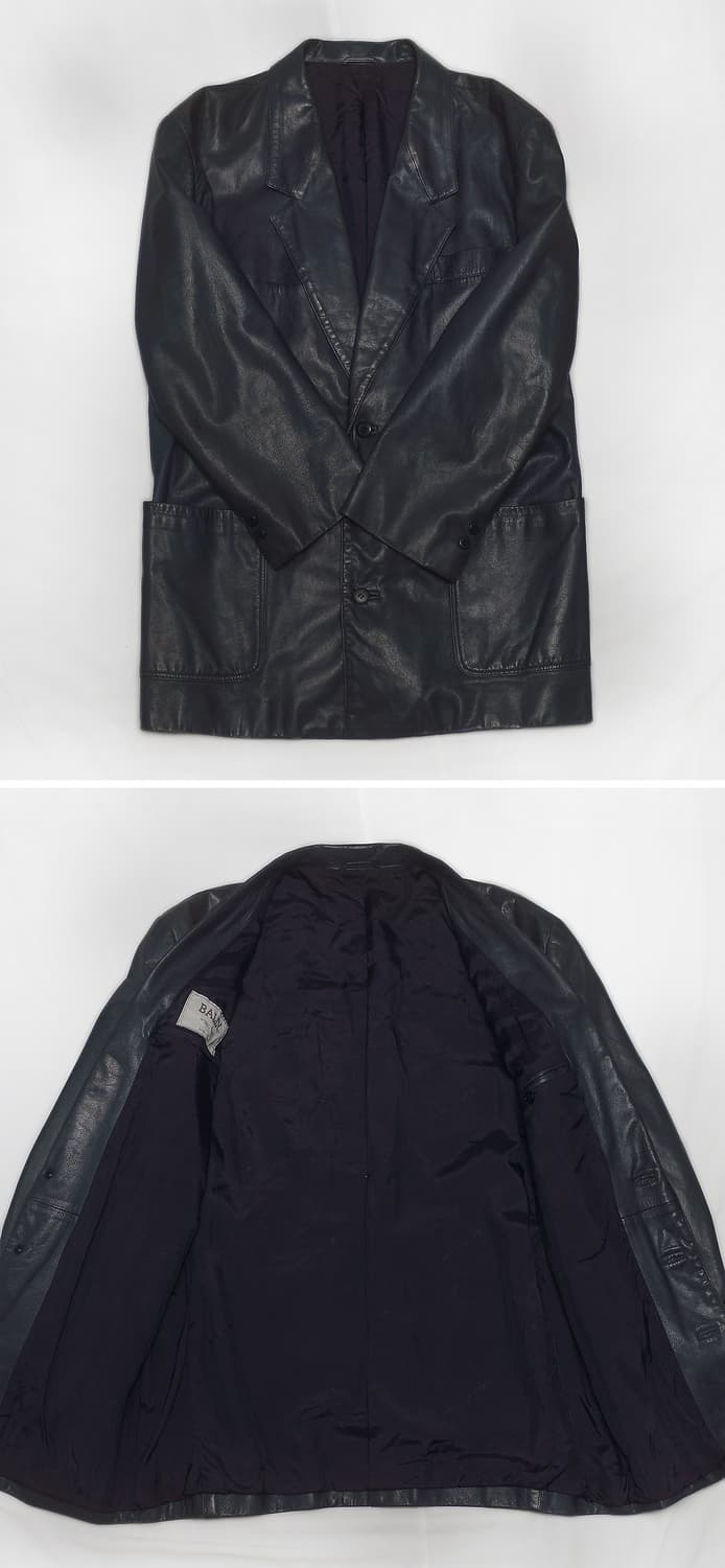 발리 (BALLY) 올드클래식 테일러 가죽 코트자켓 (40 / 100+) 상품이미지3