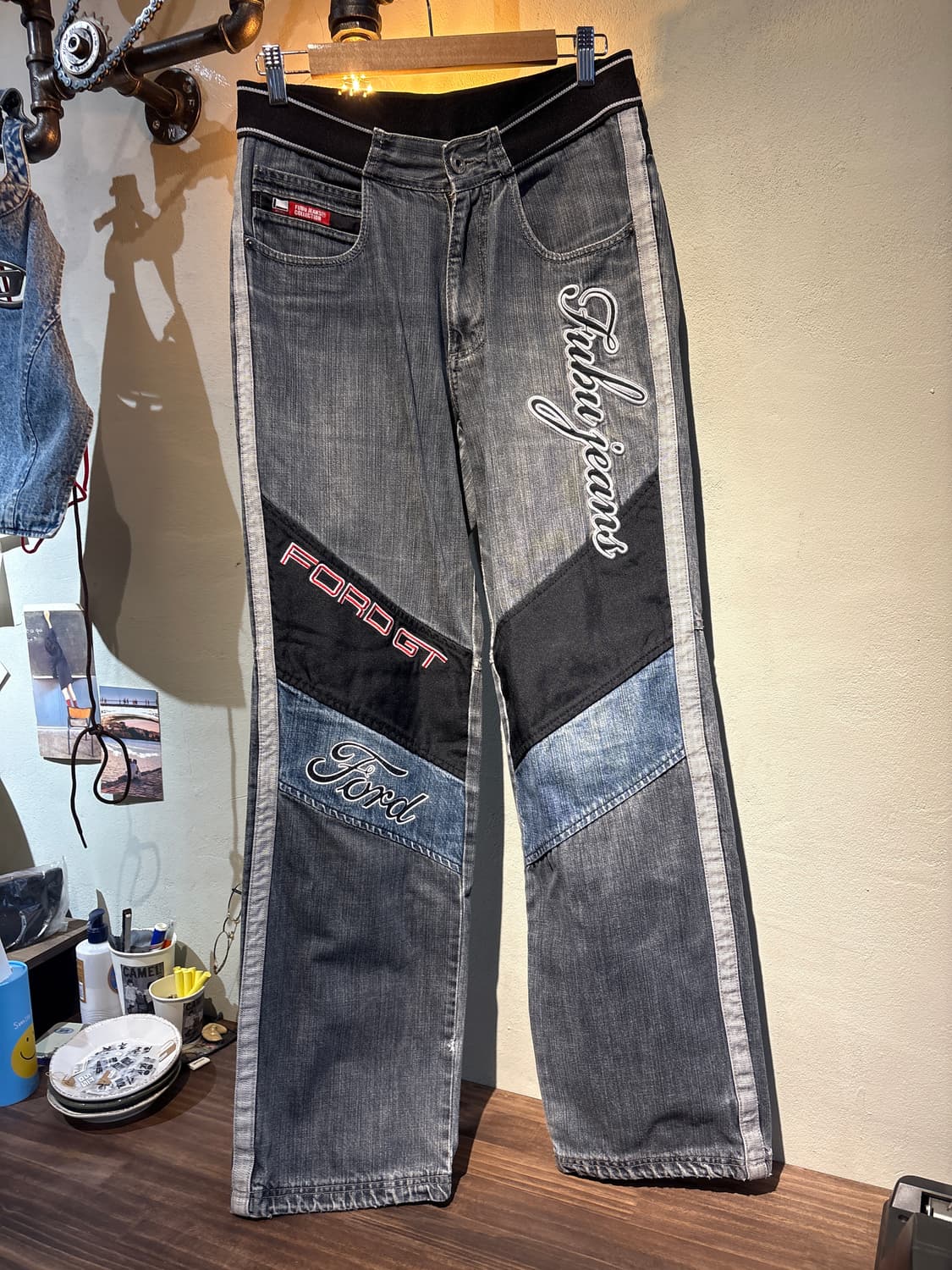 푸부 빈티지 데님 팬츠 상품이미지1