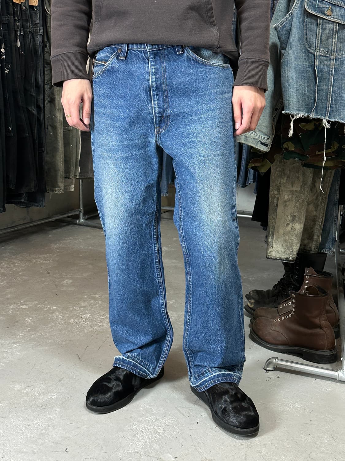 80's USA Made 빈티지 리바이스 517 오렌지탭 부츠컷 상품이미지1