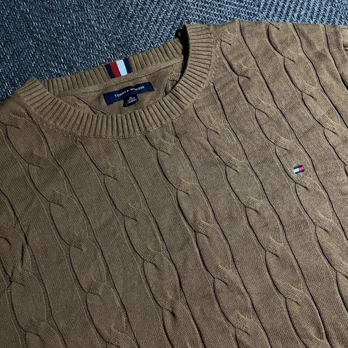 [XL] TOMMY HILFIGER 타미힐피거 꽈배기 코튼 니트 상품이미지3