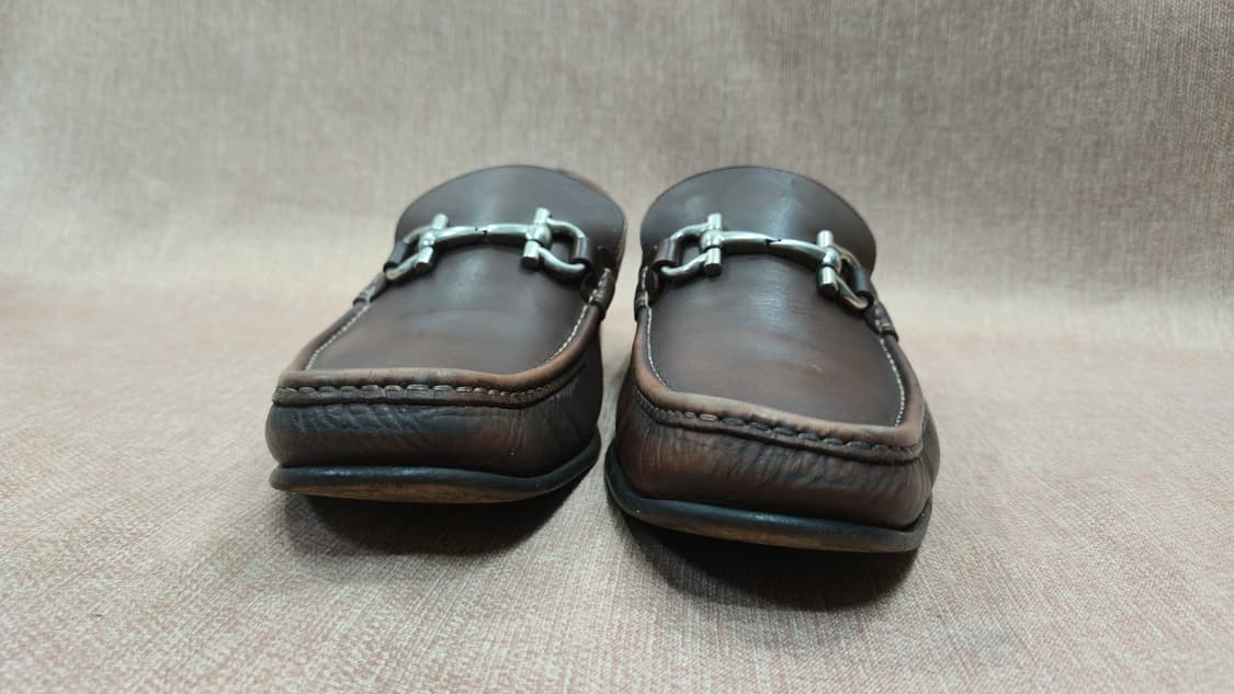 페라가모 정품 275mm-  간치니 브라운 남성 로퍼 상품이미지3