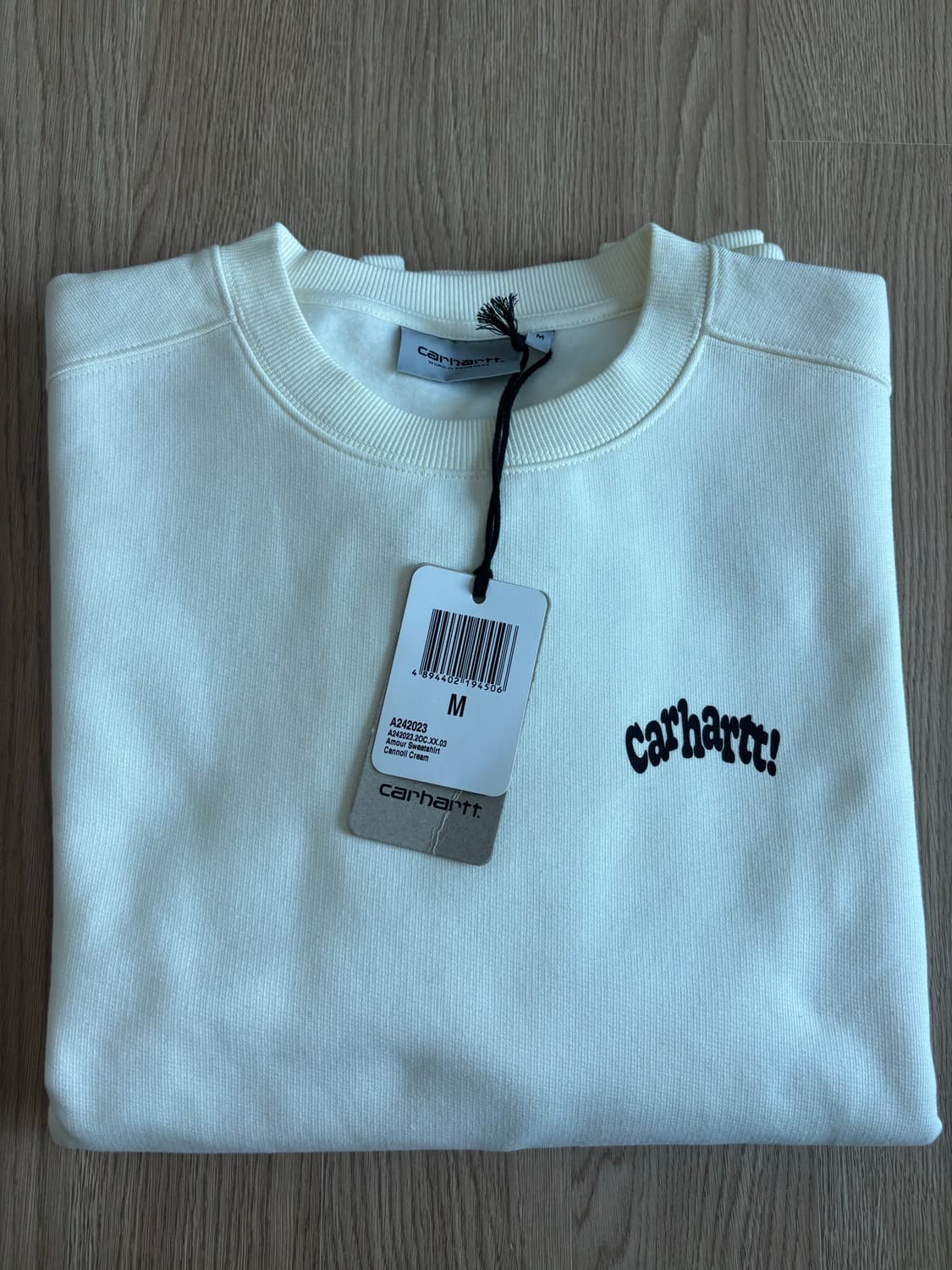 칼하트wip 하트로고 맨투맨 새상품 사이즈M 상품이미지3