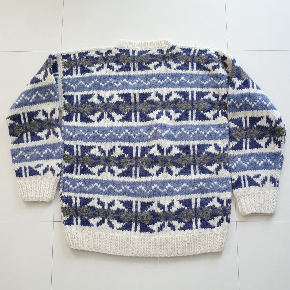 90s 빈티지 ARTESANIA 에콰도르 핸드메이드에스닉 울 니트 XL  상품이미지6