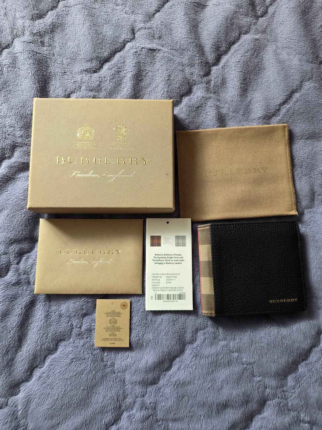(정품) 버버리 하우스체크 반지갑/40397371/개인/팝니다. 상품이미지1