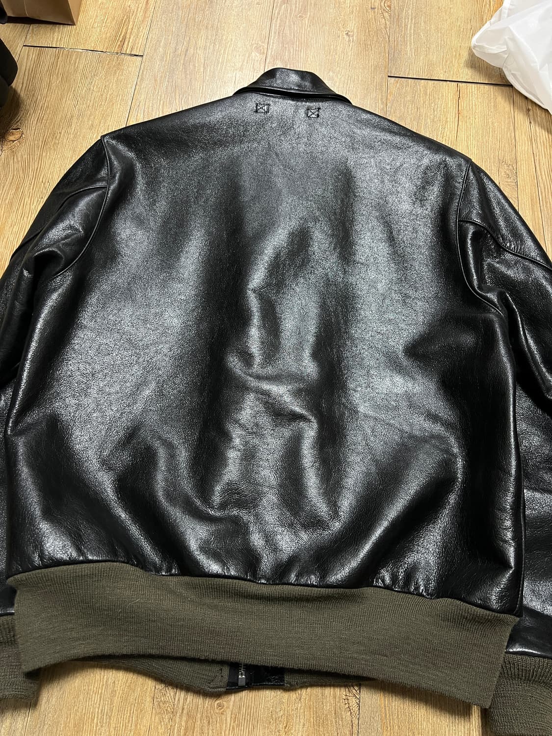 택포75) 아카펠라클로딩 A-2 자켓 46 홀스하이드 말가죽 a2 상품이미지6