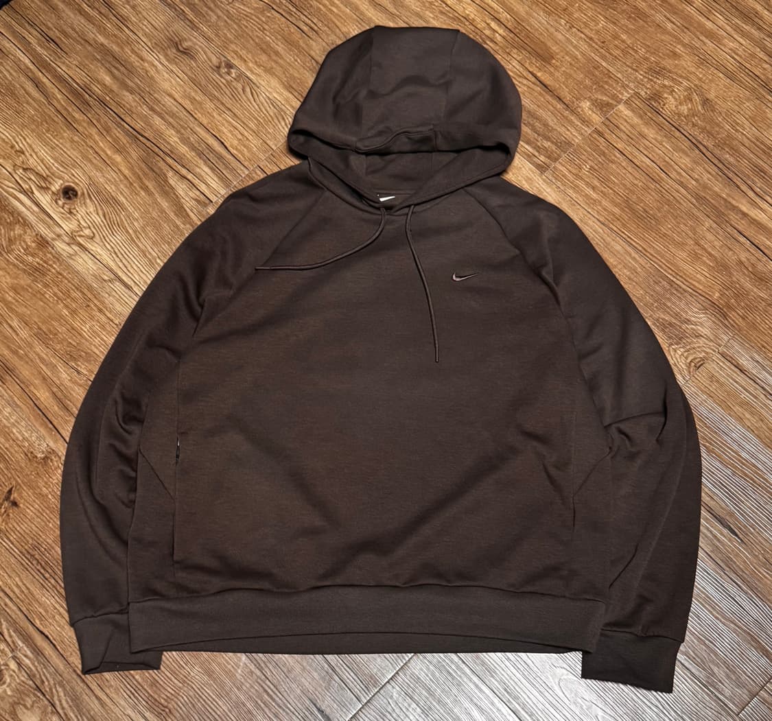 나이키 드라이핏 다크 브라운 후드티 상품이미지2