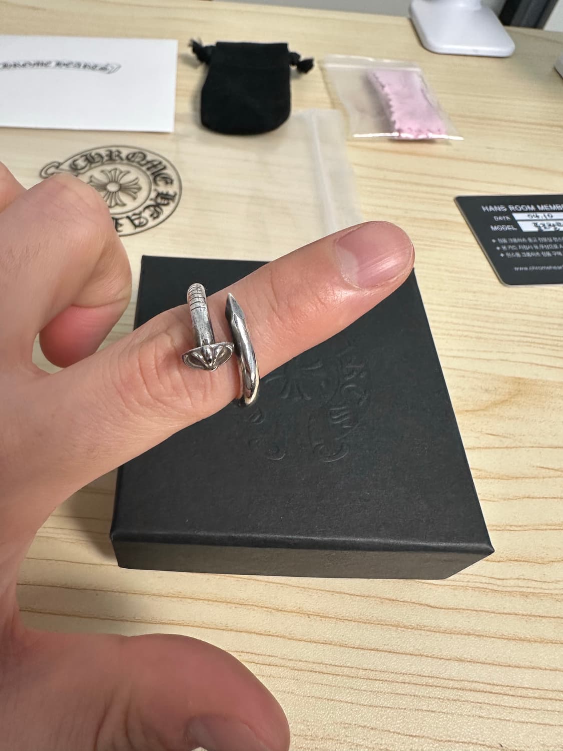 크롬하츠 네일링 못반지 상품이미지2