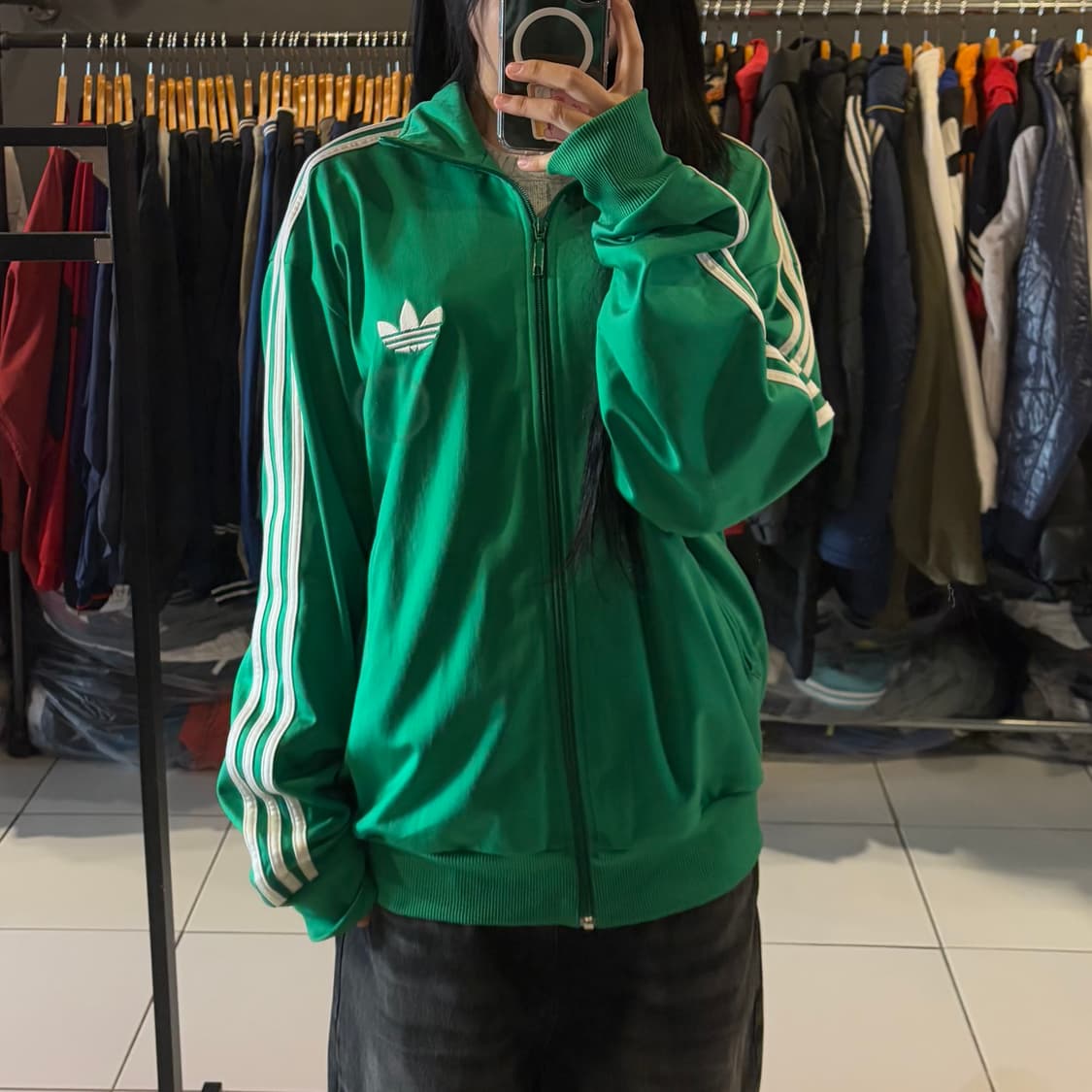 아디다스 구파이어버드 트랙탑 그린 져지 상품이미지1