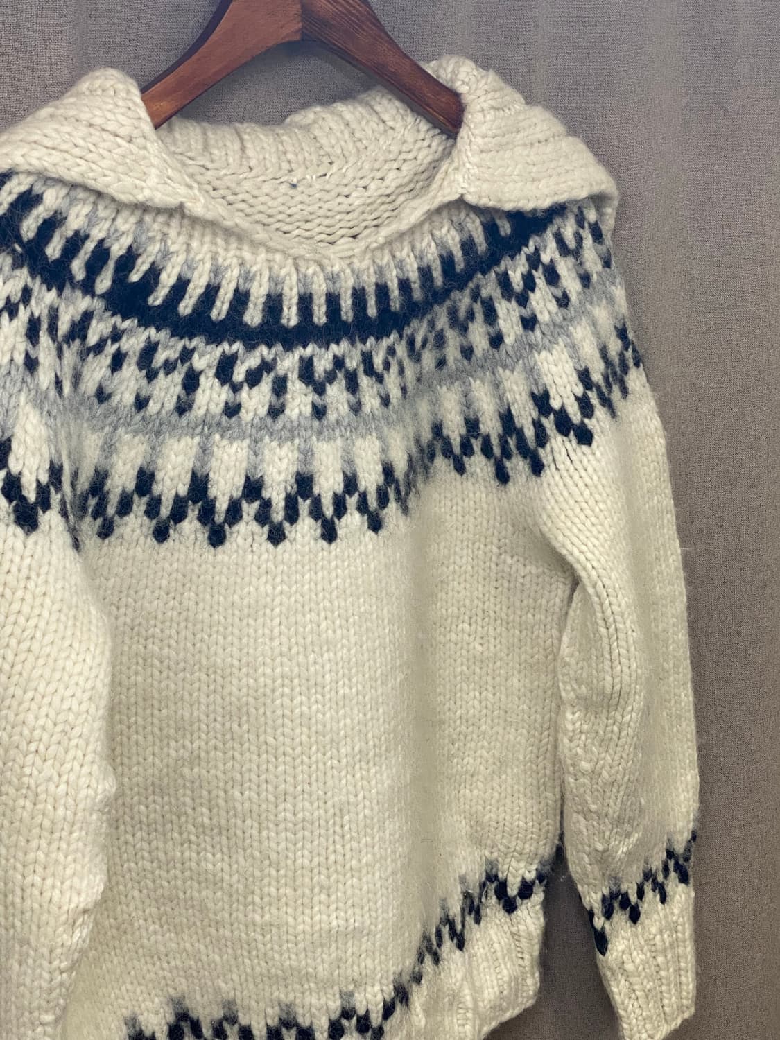 빈티지 세일러 카라 헤비 니트  상품이미지3