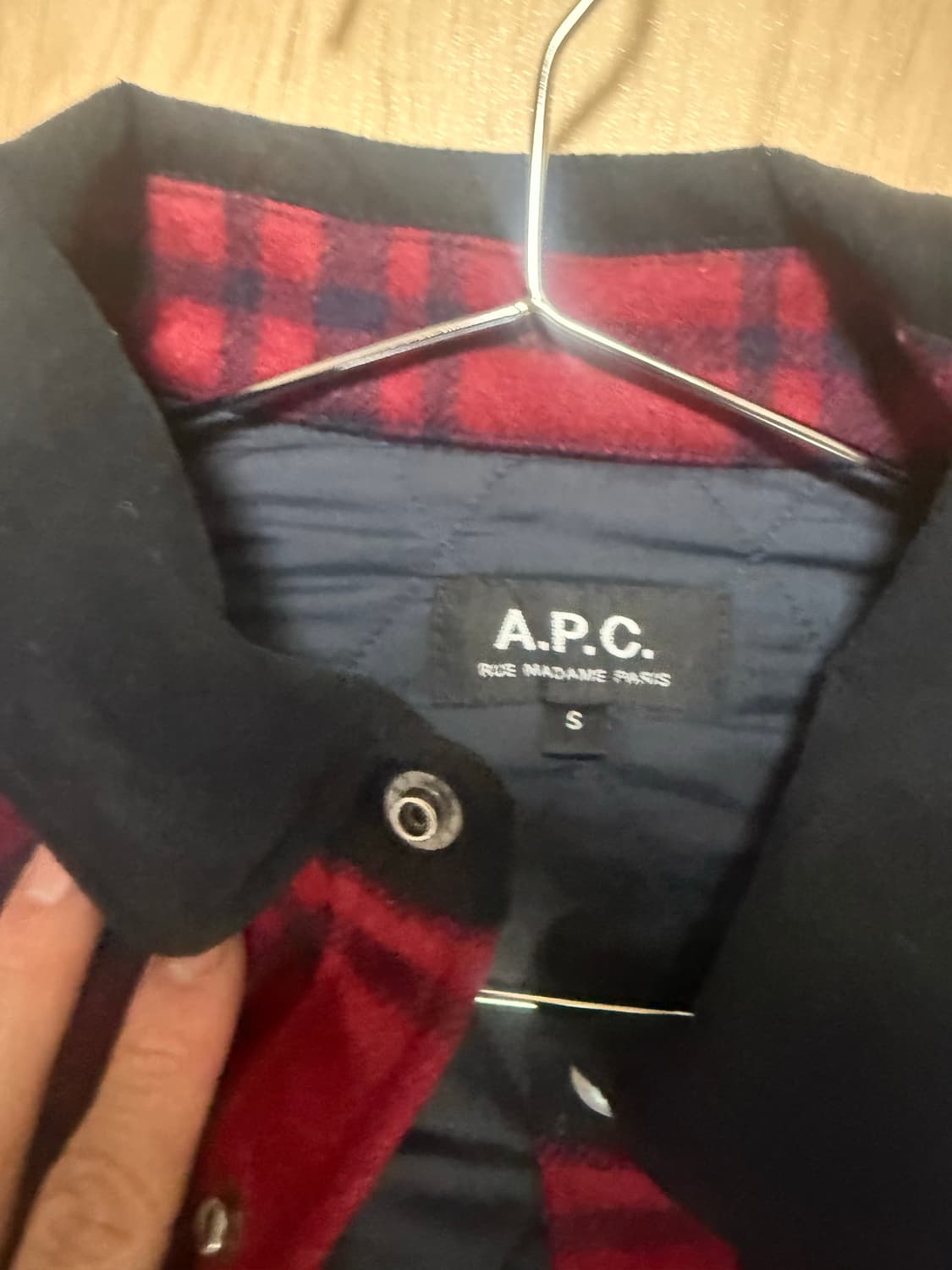 아페쎄 체크 셔켓 상품이미지2