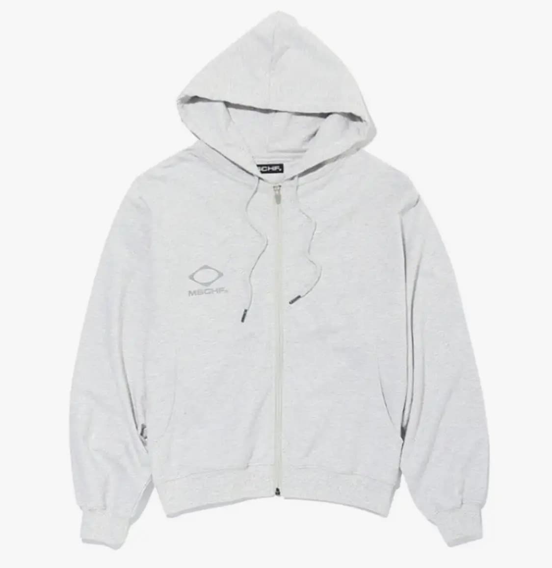 미스치프 롬버스 후드집업 멜란지그레이 M 상품이미지1