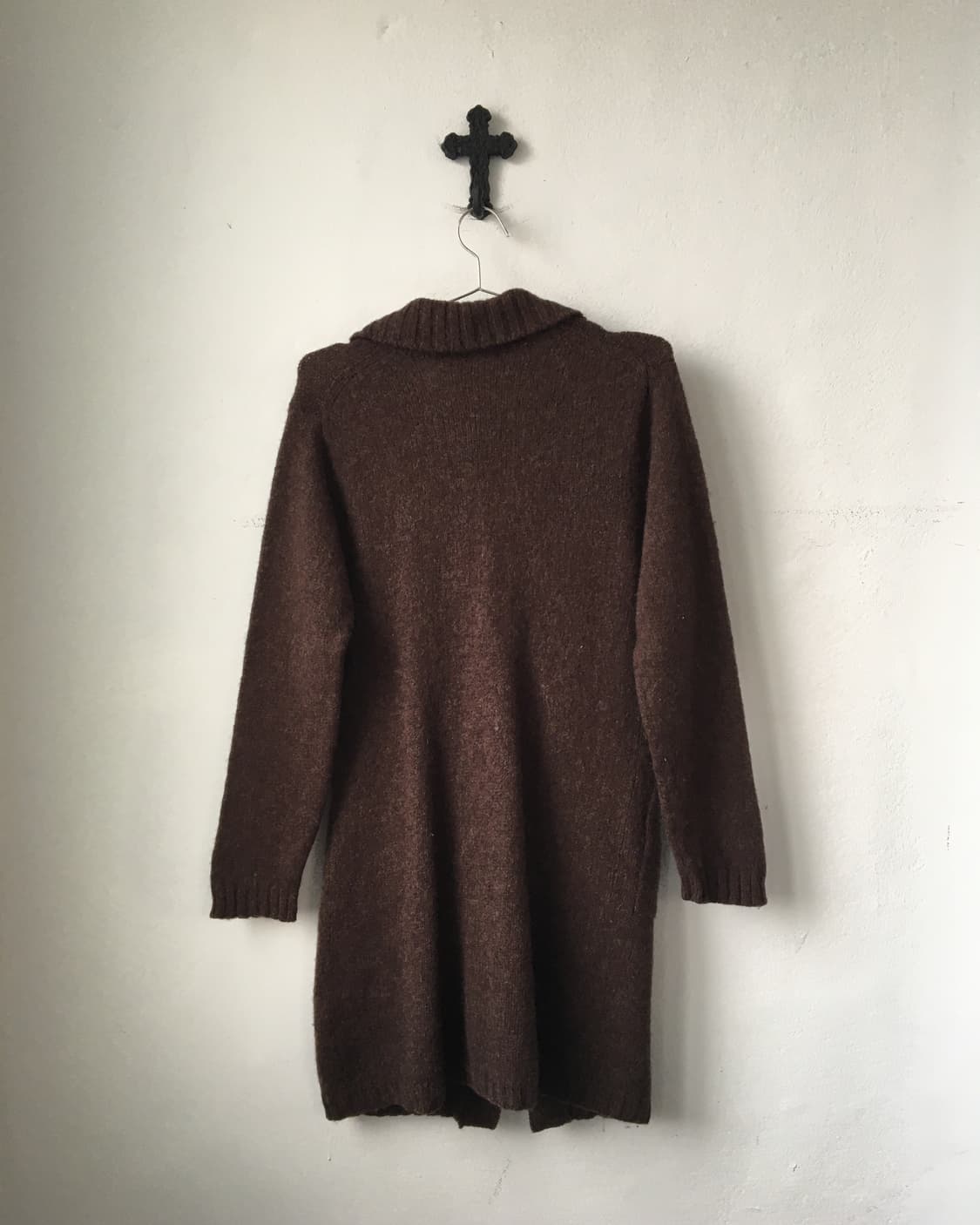 Collar knit long cardigan 상품이미지3