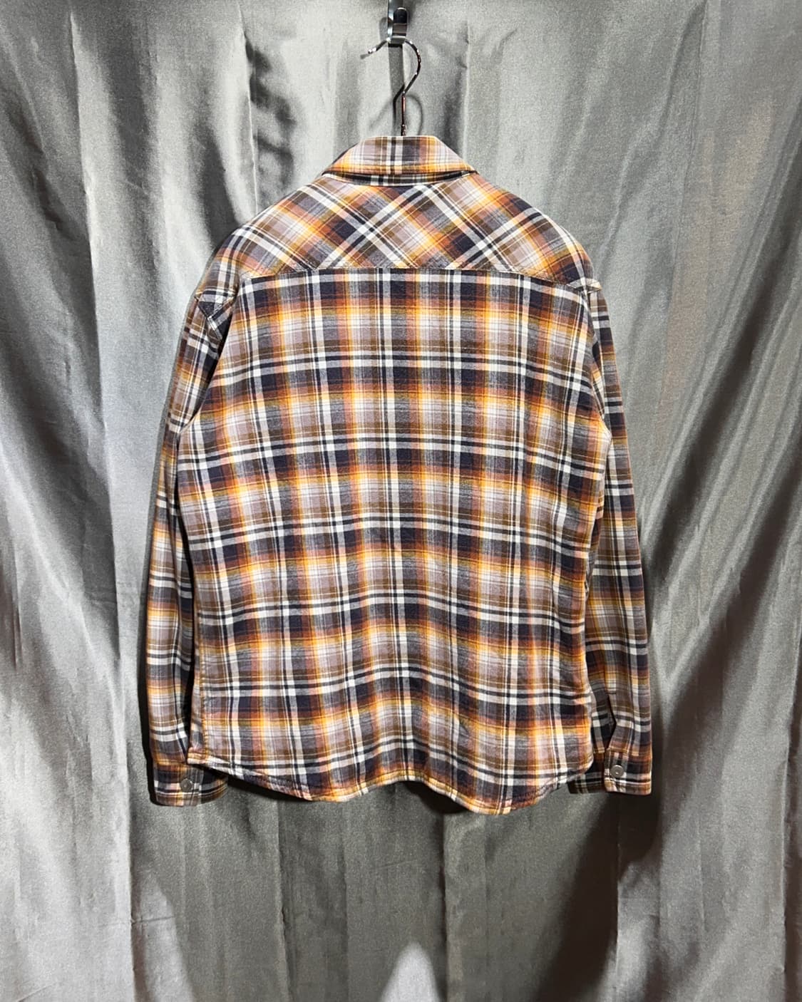 M 컨버스 투포켓 플란넬 체크셔츠 상품이미지3