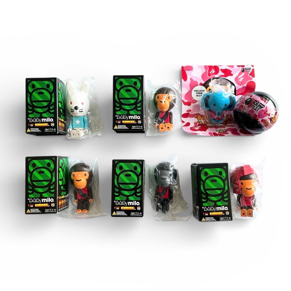 베이프 베이비 마일로 큐브릭 피규어 + 가챠 상품이미지1