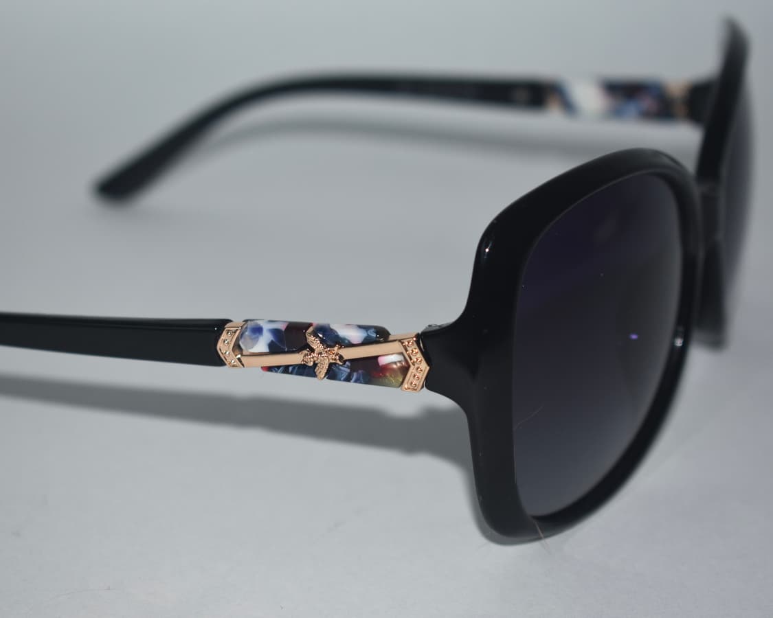 Black Square Marble Gold Sunglasses 상품이미지2