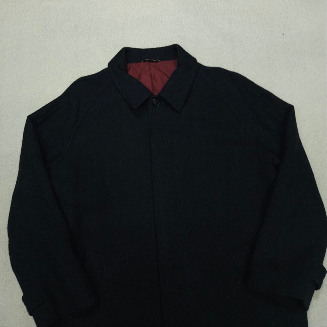 브룩스 브라더스 안젤리코 울 헤링본 발마칸 코트 XXL 상품이미지7