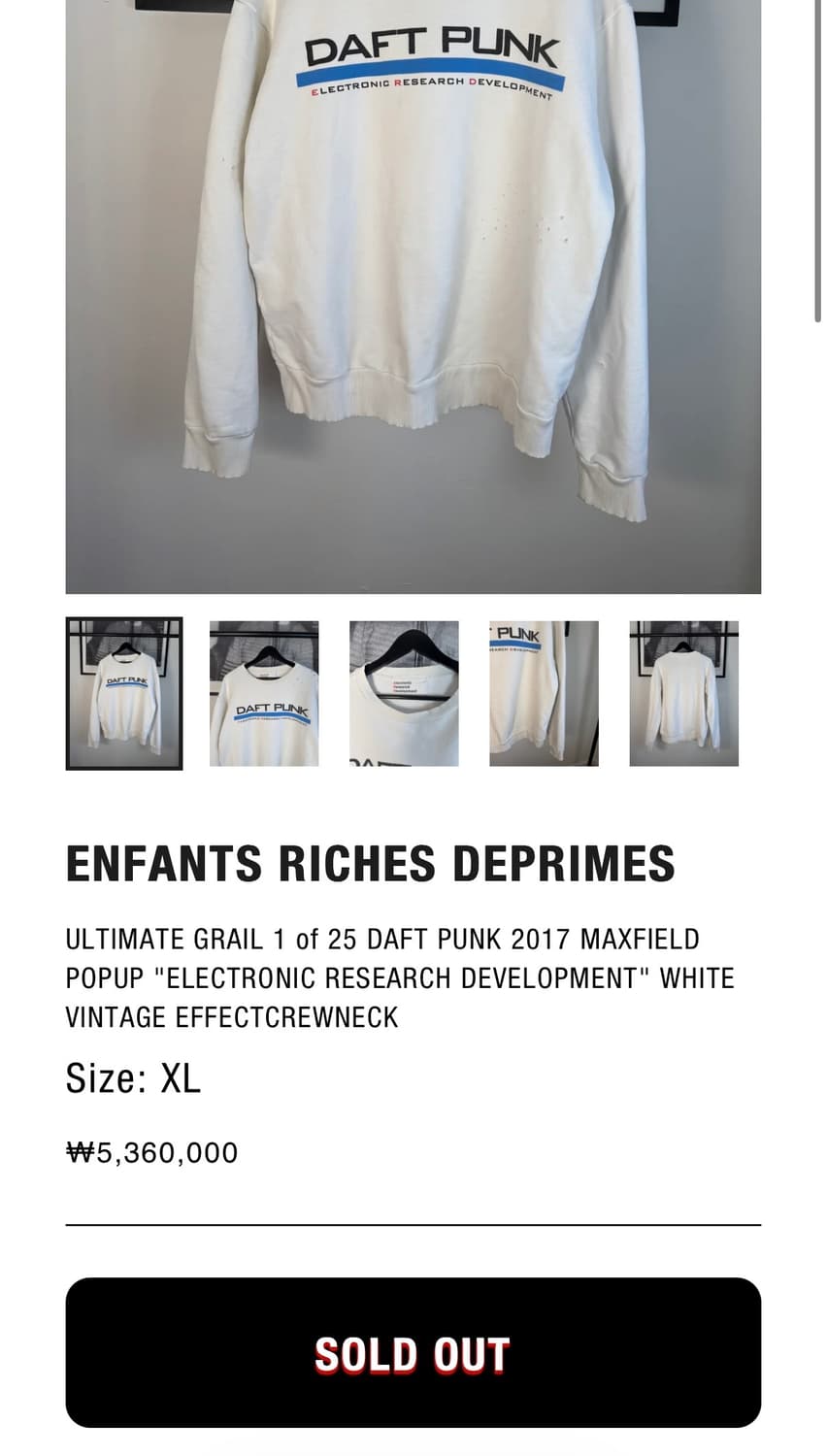 ERD Daft punk 스웻 상품이미지3