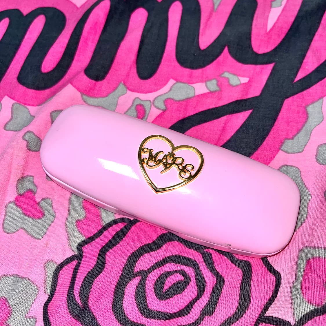 MA*RS마즈 각인 큐빅스톤 레드브라운 안경 히메오네갸루 핀터y2k긱시크 상품이미지7