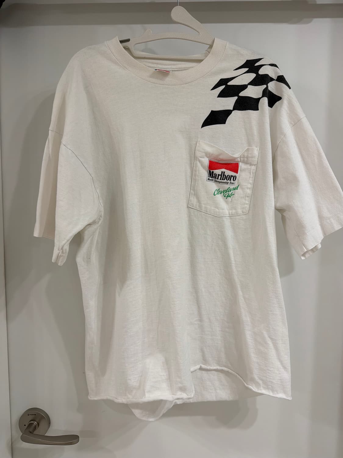 90s 빈티지 말보로 레이싱 티셔츠 싱글 스티치 XL 상품이미지1