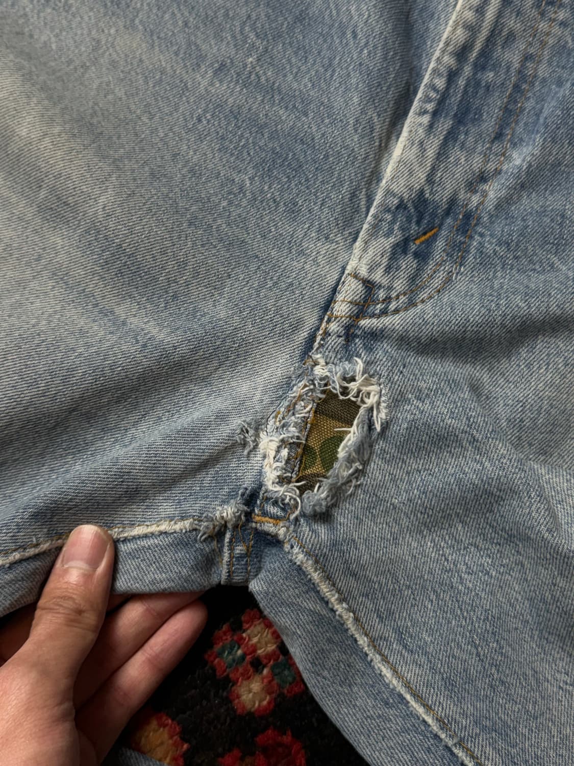 80's USA 빈티지 리바이스 517 체인스티치 상품이미지10