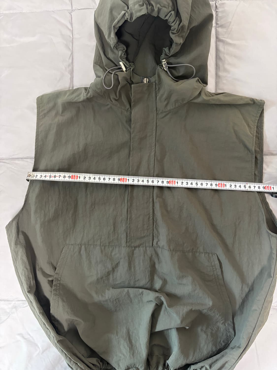 고프코어 후드 조끼 상품이미지5