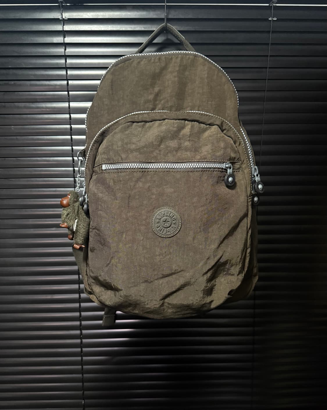 키플링 고릴라 키링 인형 브라운 갈색 빅 백팩 가방 학교 학생 빈티지 상품이미지5