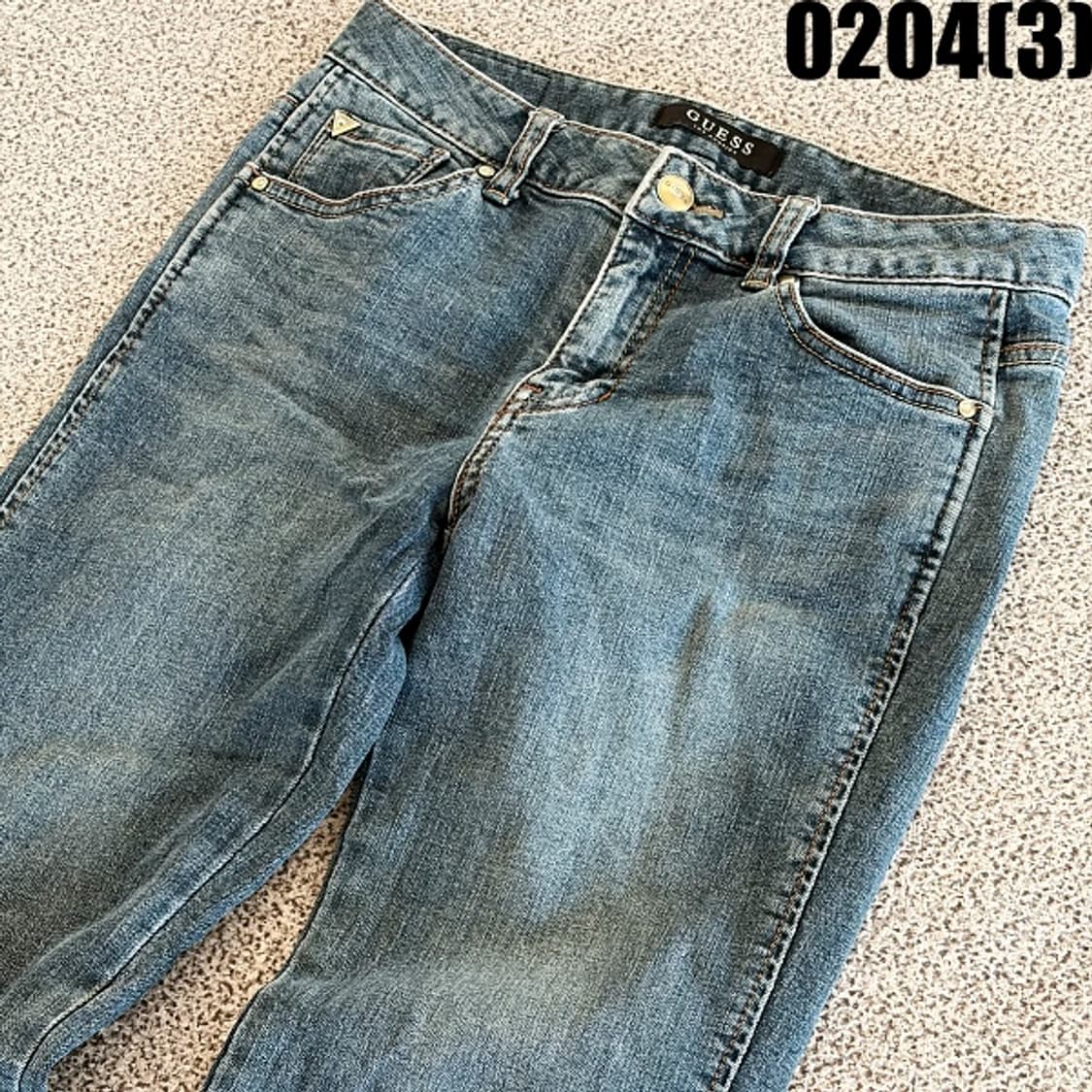 [61(25)] 게스 여성 부츠컷 절개 디테일 데님 팬츠 0204(3) 상품이미지2