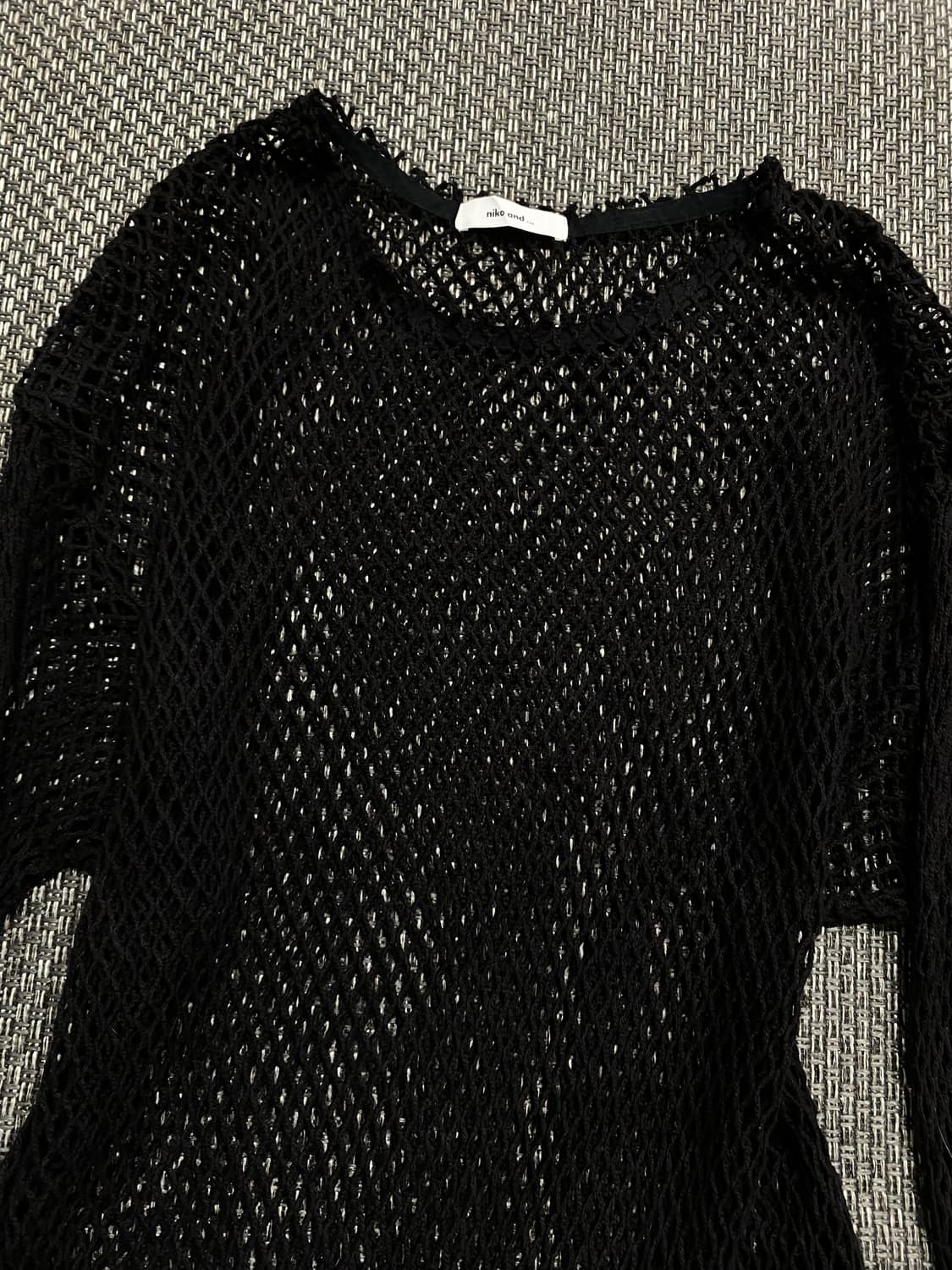 Y2K Girl Black Mesh Sleeve 상품이미지6