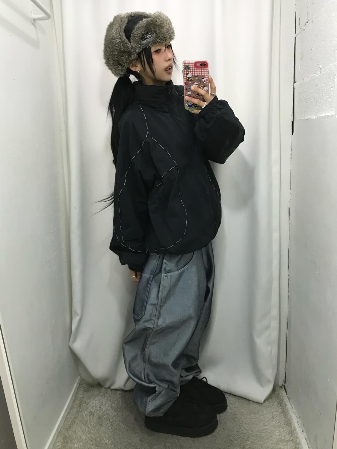 슈프림 로고 타이핑 후드 트랙 자켓 - 23Fw  상품이미지3