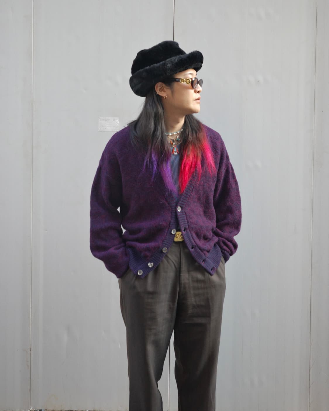 70‘s Pringle 알파카 헤어리 가디건 상품이미지7