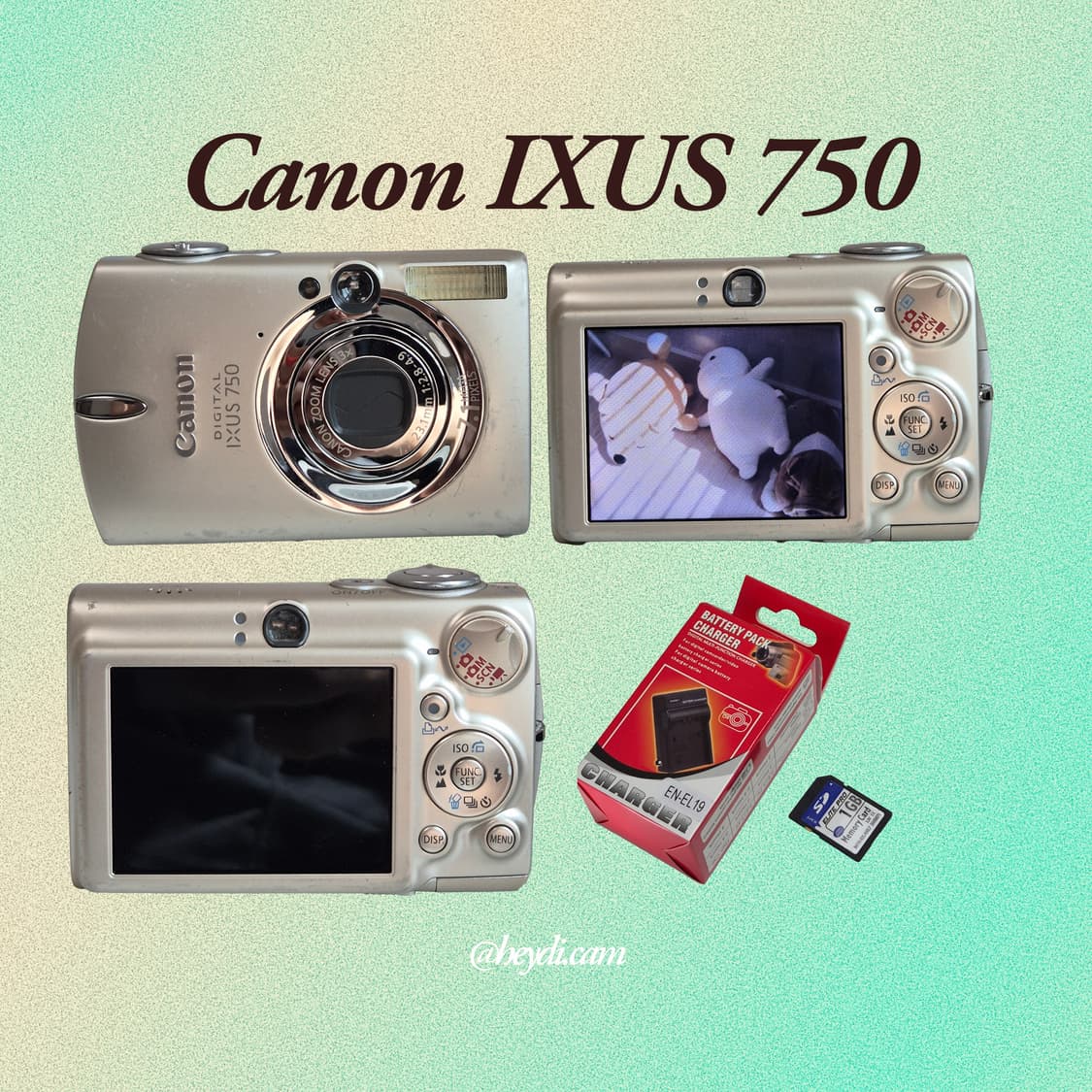 (아일릿 원희) 캐논 ixus750 IXY700 골드 상품이미지3