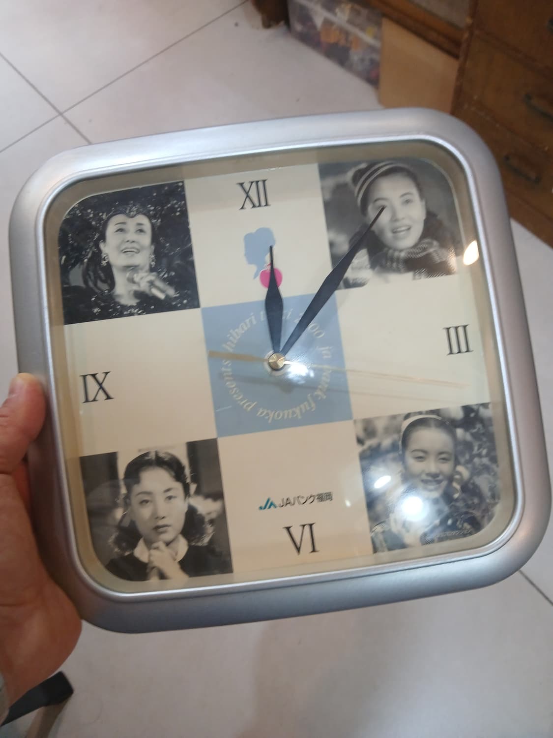 일본 빈티지  히바리 가수 벽시계 상품이미지1