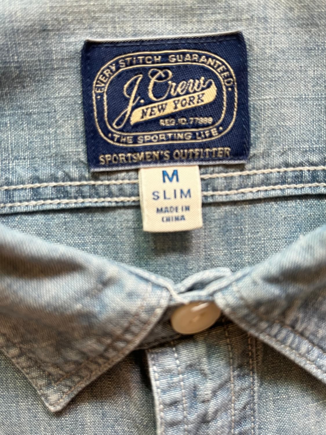 J CREW SELVEDGE CHAMBRAY SHIRTS 상품이미지9