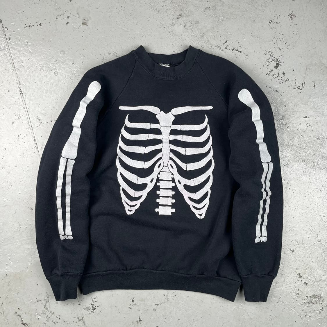 Bone 래글런 스웻셔츠 블랙 상품이미지2