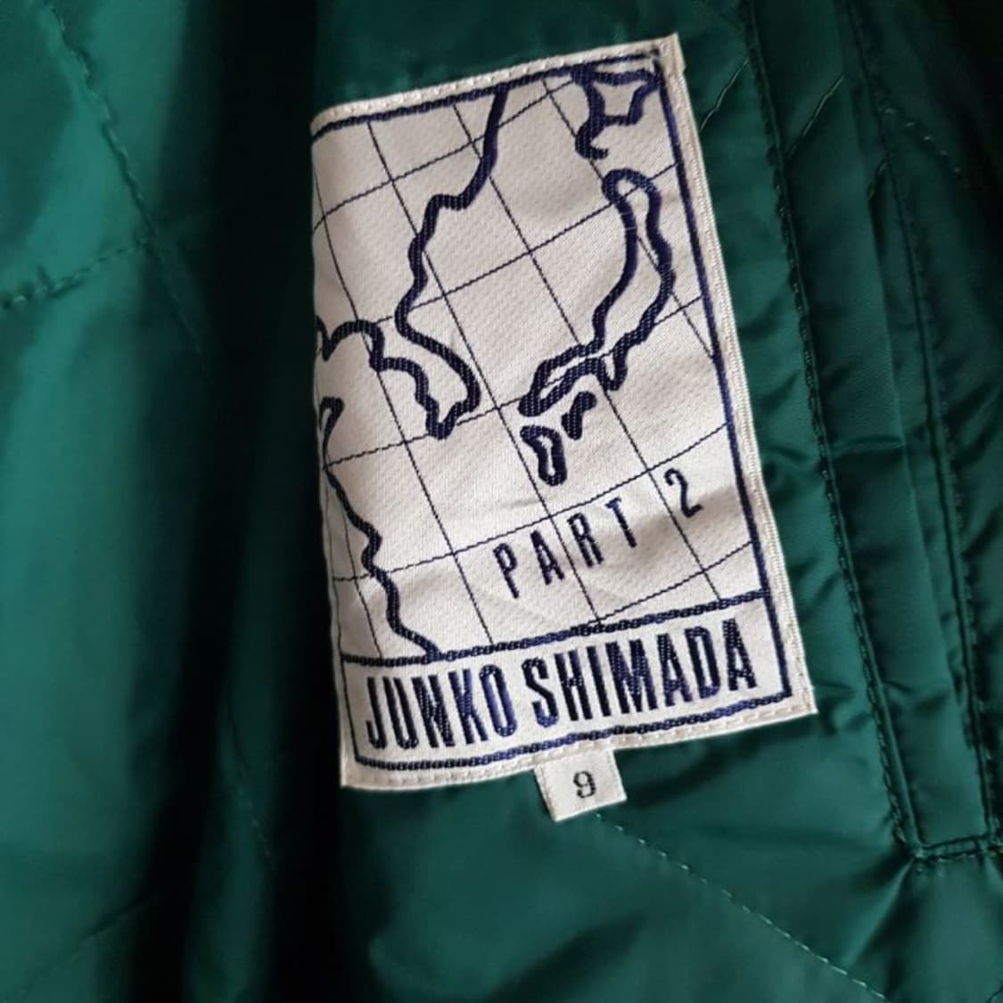 100 105  시마다준코 빈티지 롱자켓 상품이미지8