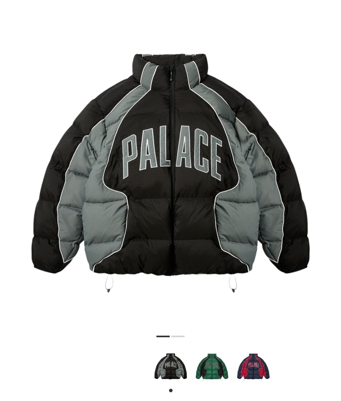 팔라스 패딩 스포츠 밋 푸퍼 블랙 콘크리트 그레이 L 상품이미지1