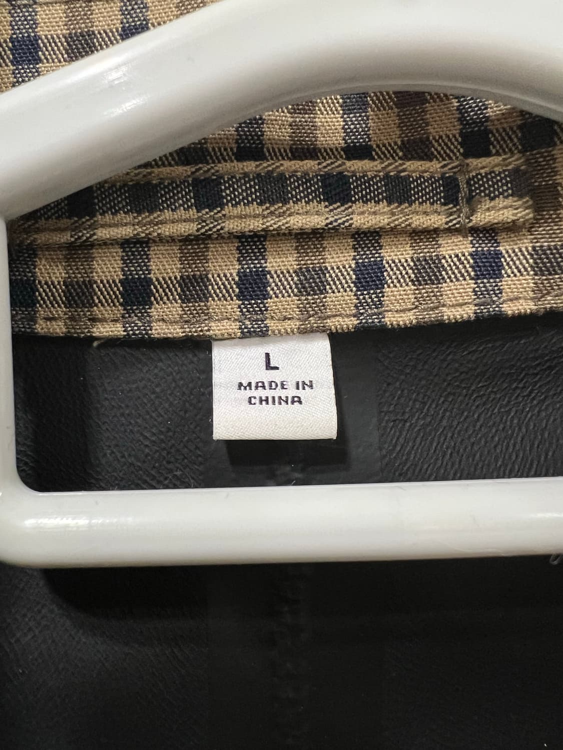 유니클로 U 체크 코트 L사이즈 상품이미지4