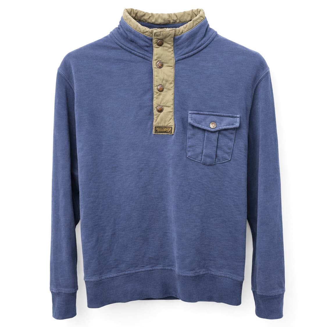 폴로 랄프로렌 블루 엘보패치 코튼 풀오버 L 상품이미지1