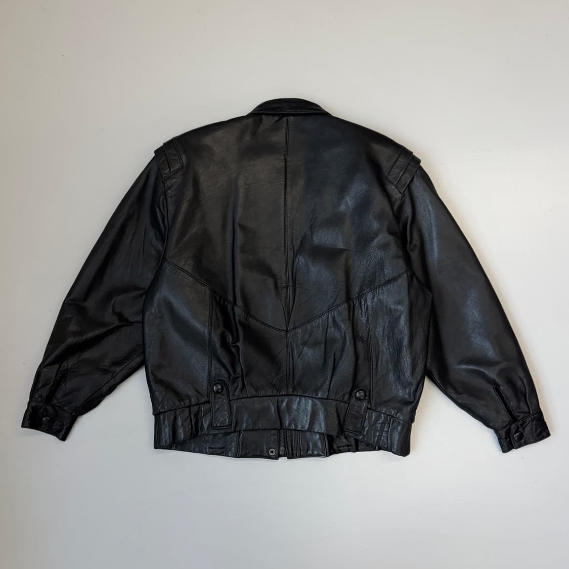 발망 아카이브 90s 제팬 리얼레더 봄버 가죽자켓 상품이미지3