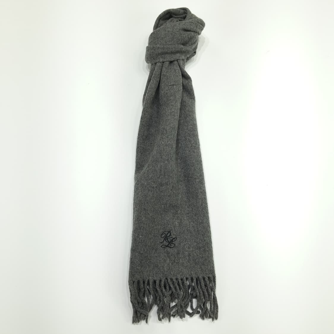 MX143 폴로 랄프로렌 그레이 램스울 목도리 머플러 상품이미지3