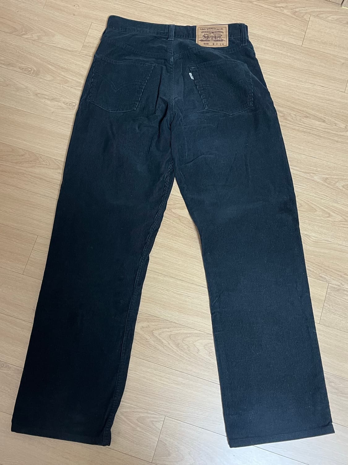 리바이스 508 코듀로이 골덴 팬츠 블랙 상품이미지3