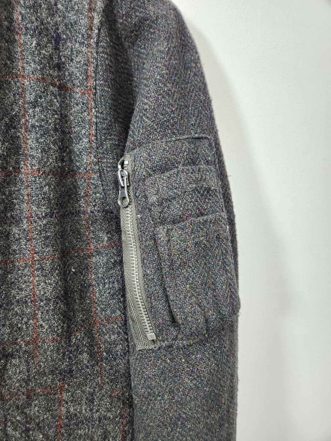 해리스트위드x세븐데이즈 울 블루종 M - J18 상품이미지6