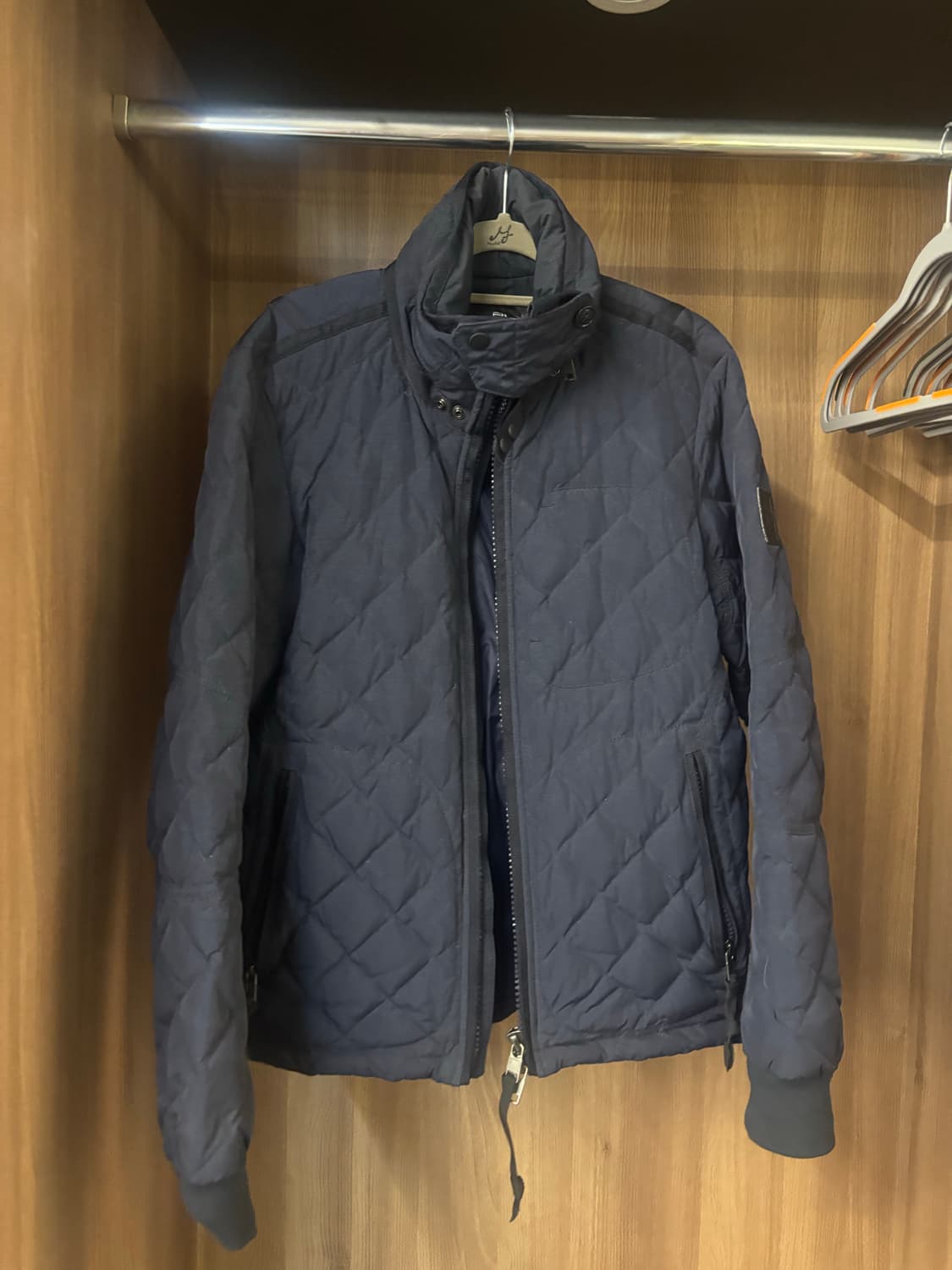 폴로 랄프로렌 퀼팅 자켓 네이비S 상품이미지5