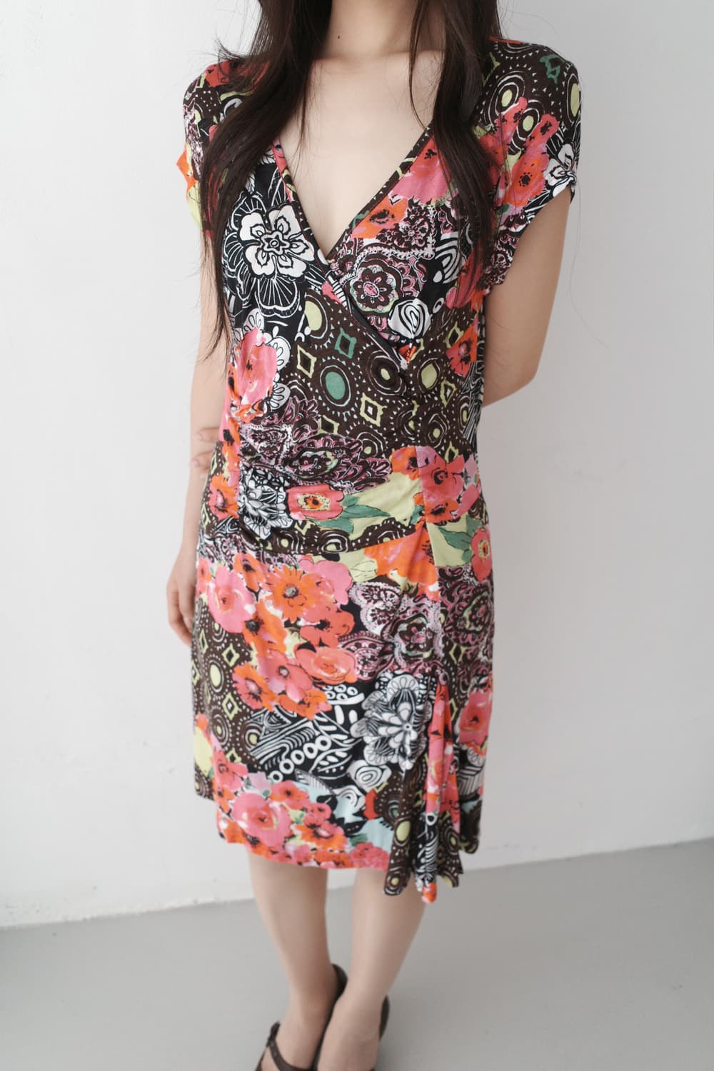 flower shirring one-piece 상품이미지7