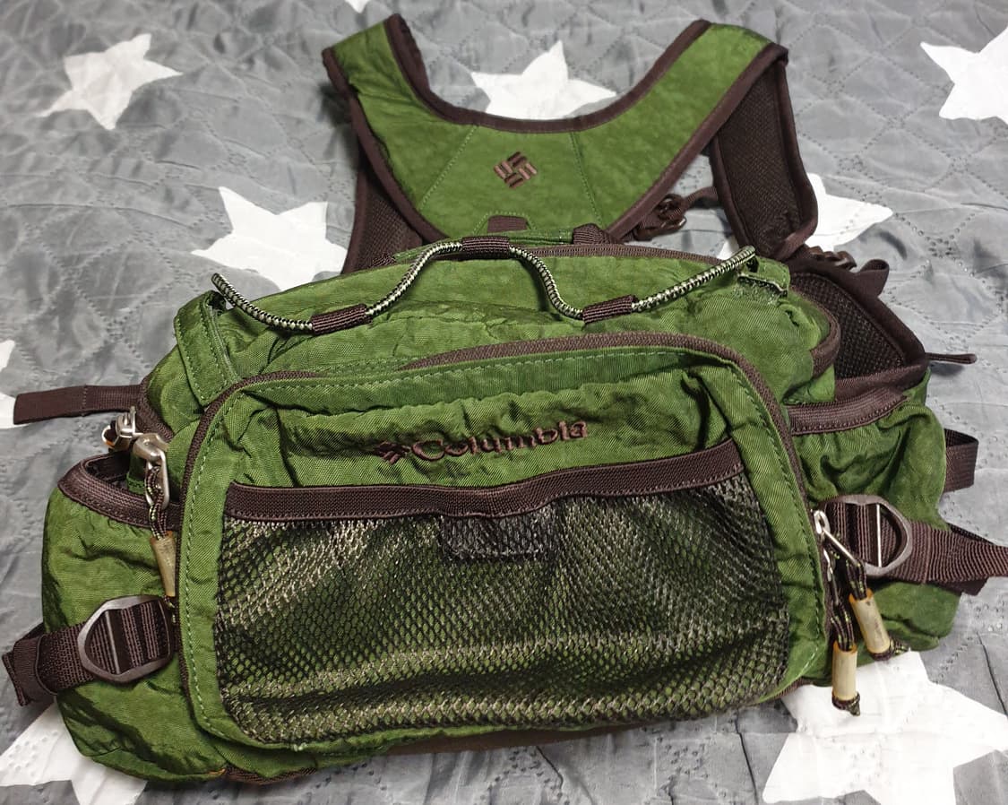 컬럼비아 등산용 숄더힙색 올리브 그린 상품이미지1