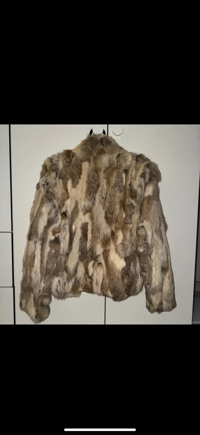 빈티지 토끼털 래빗 퍼 자켓 국내제품 모피 갸루 Y2k 상품이미지3