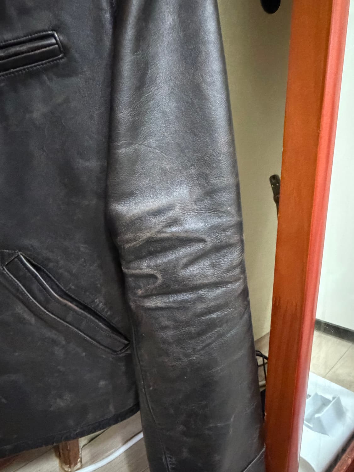 더블알엘 뉴스보이 레더자켓 s  상품이미지3