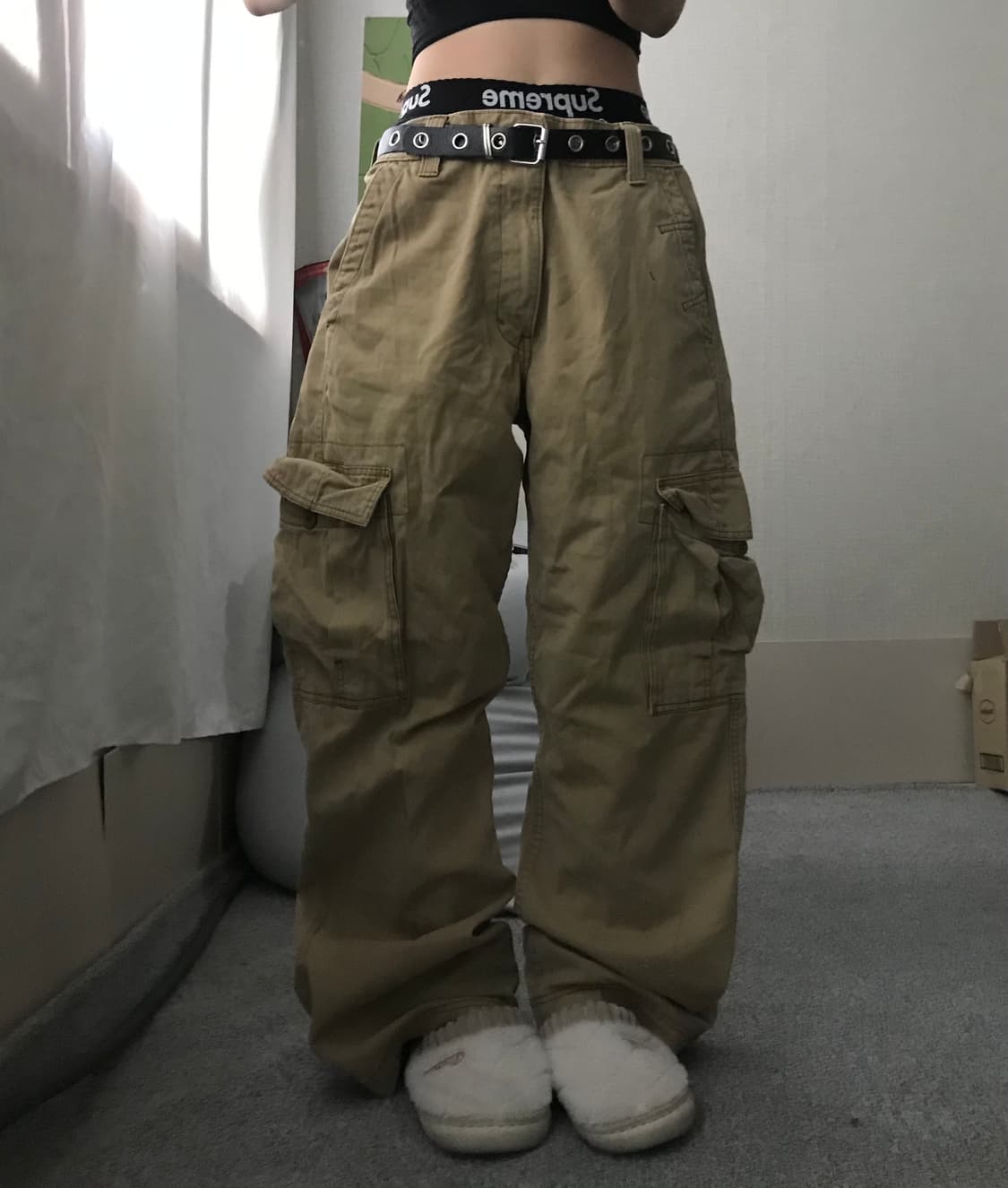 리바이스 베이지 와이드핏 카고팬츠 상품이미지4