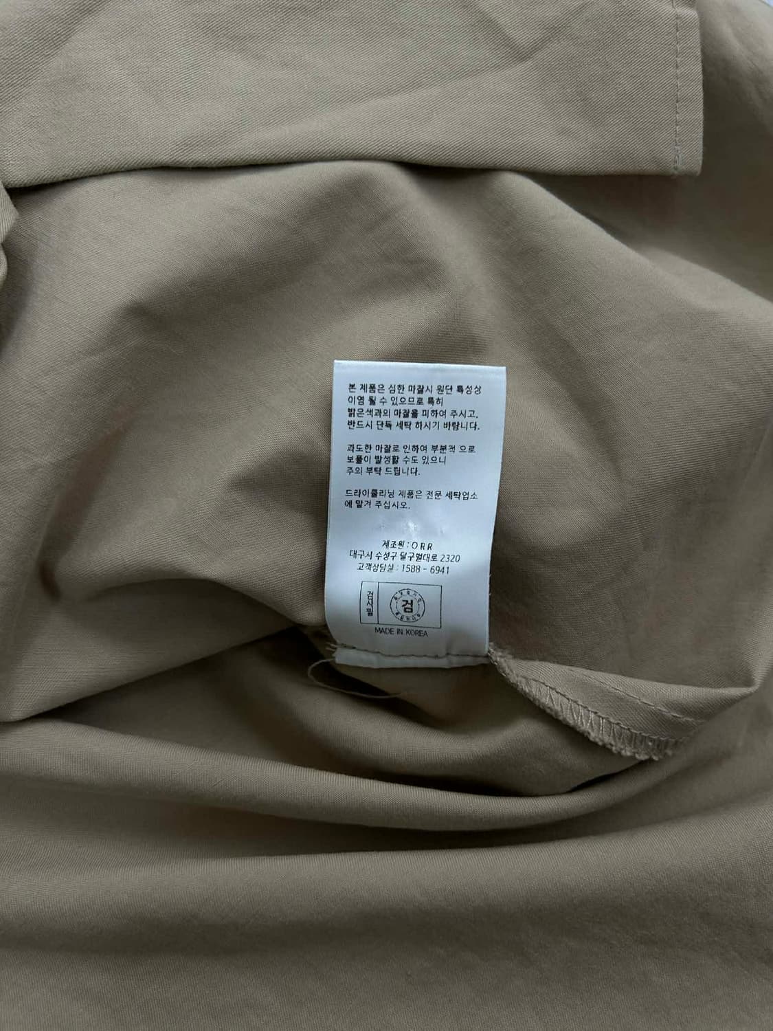 [S]ORR 오르 베이지 백 스트랩 셔츠 상품이미지5