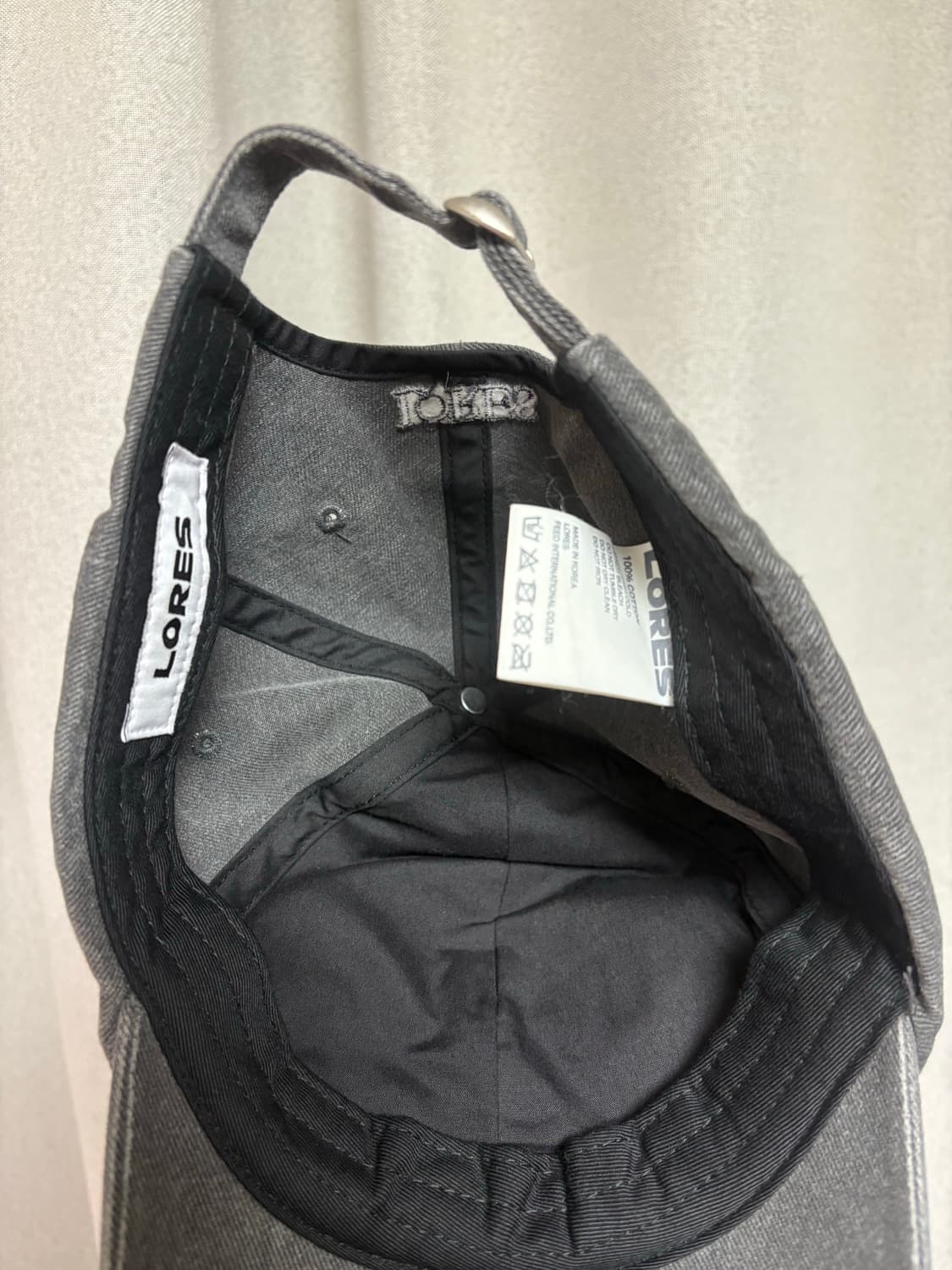 로어즈 Haze Distressed Cap - Charcoal 상품이미지6